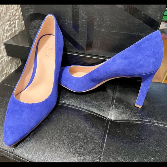 NWT Naturalizer/27 Edit Alanna Suede Pumps (7.5 WIDE) - Picture 2 of 9